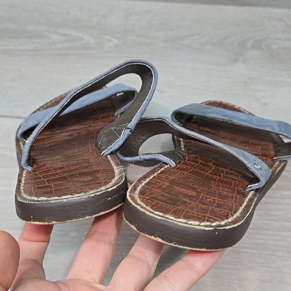 Sam Edelman Women Suede Double Strap Sandals Flats Shoes Sz 8M - Picture 5 of 10